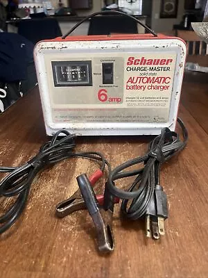 Vintage Schauer 6 Amp Automatic Battery Charger Charge-Master BR312 • $19.49