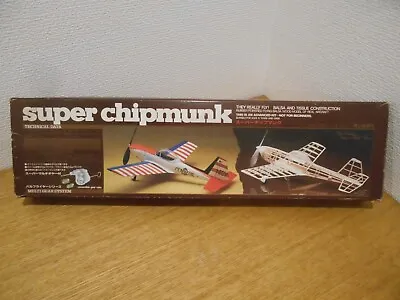 Vintage Union Model Super Chipmunk Flying Balsa Wood Model Of Real Aircraft Kit • $99