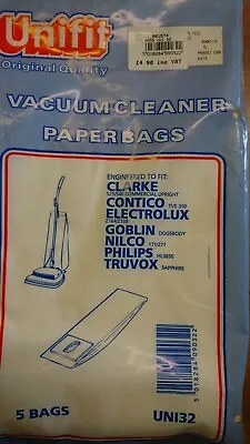 2 X 5 Vacuum Cleaner Dust Bags For Clarke Electrolux Goblin   (UNI 32  )  • £8.99