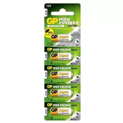 GP 23A MN21 A23 K23A E23A V23GA LRV08 12V Alkaline Batteries X 5 *Long Expiry* • £4.59