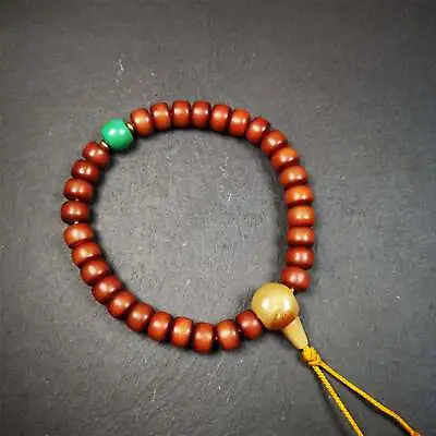 Gandhanra Tibetan Handheld Bracelet Mala30pcs Corypha Linn Seed Prayer Beads • $29.99