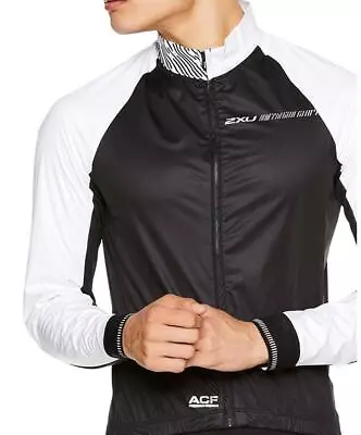 2XU Men's Wind Defence Waterproof Cycle Cycling JACKET - Moisture Management • £39