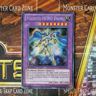 1x Masked Hero Dian - Secret Rare - PRC1-EN019 - 1st Ed - LP • $1.49