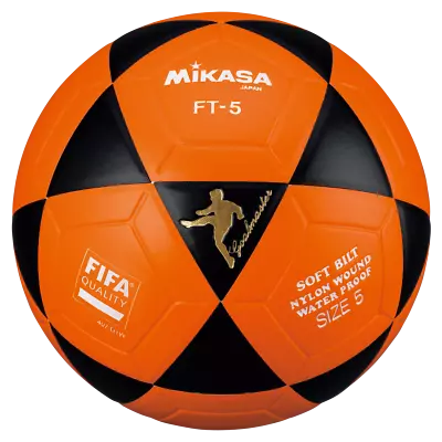 Mikasa FT5 Goal Master Soccer Ball Size 5 Official FootVolley Ball Black Orange • $49.85