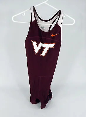 2009 Virginia Tech Hokies Game Issued Maroon Jersey Cross Country Track M 002 • $79.99