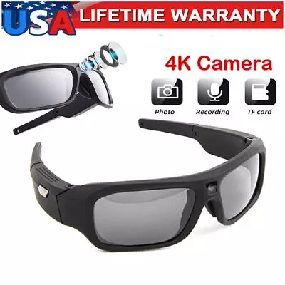 4K HD Camera Glasses Spy Hidden Mini DVR Sport Eyeglass Video DV Cam Recorder • $59.99