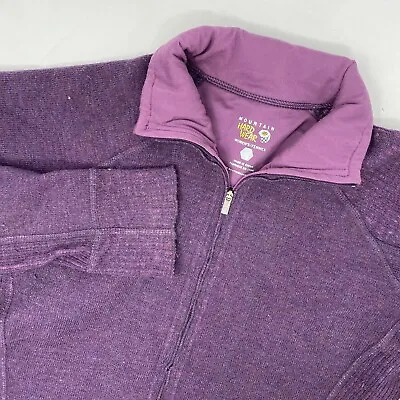 Mountain Hardwear Women's Small Purple Wool Blend Full Zip Sweater • $22.99