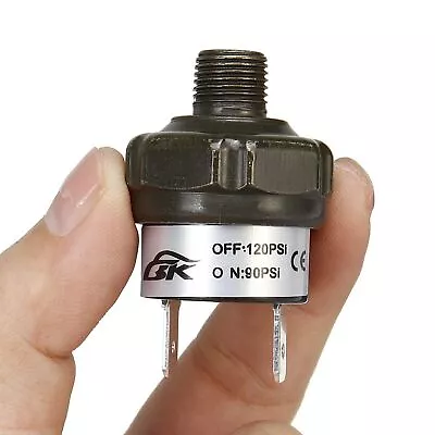 NPT 1/4''Air Compressor Tank Pressure Control Switch Off  Valve 90-120PSI 12V • $15.46