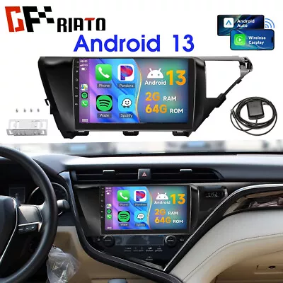 2G+64G 10 Apple Carplay Andriod 13 Car Radio Stereo ForToyota Camry 2018 GPS RDS • $139.99