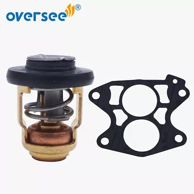 50 Degree Thermostat 6E5-12411+ Gasket 688-12414 Kit For Yamaha 15-115-130-220HP • $18.06