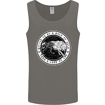 Viking A Wolf Of Odin Than A Lamb Of God Mens Vest Tank Top • £10.99