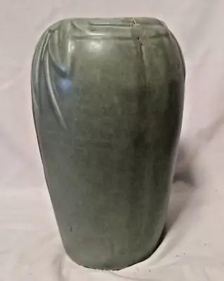 1930's MATTE GREEN UNMARKED Mc COY POTTERY 8..5  VASE • $65