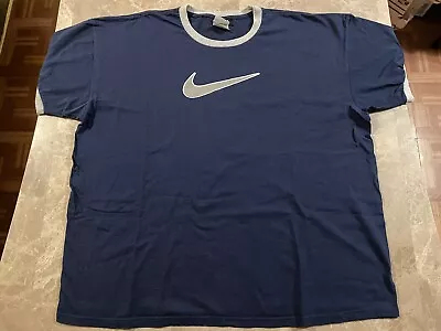 Vintage Nike Y2K Center Swoosh T-Shirt Size 3XL • $24.99