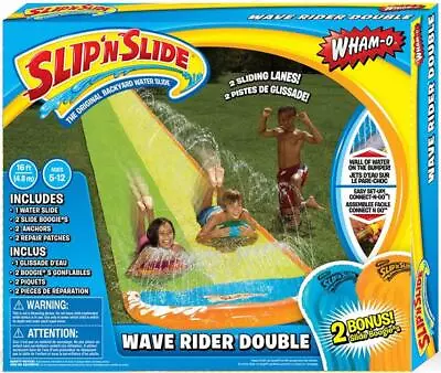 £19.49 • Buy Wham-O Slip N Slide Wave Rider Double Boogie Water Slide