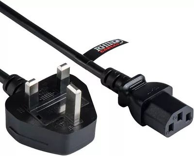 Rhinocables IEC C13 Extension Cord Power Cable Lead With UK Pin Plug 13 Amp Si • £15.28