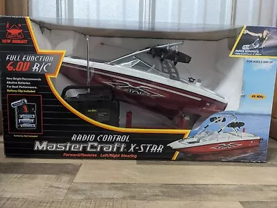 New Bright Radio Control Mastercraft X-Star No 7175 Boat With Box Pre-owned  • $50