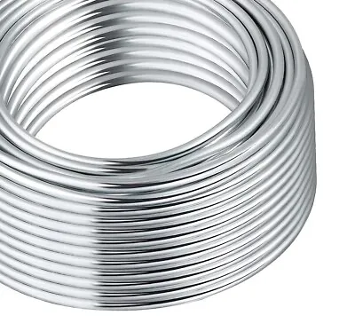 8 Ga - 25 Ft. Coil Pure Aluminum Armature Wire Jewelry Making Metal Wrap Soft • $15.99