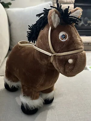Vintage 1984 Cabbage Patch Kids Horse Pony Cpk Coleco Stuffed Animal Plush Brown • $17.90