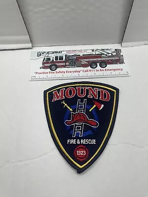 Mound Fire & Rescue 1923 Fire Department Patch Firefighter Rescue Minnesota • $5