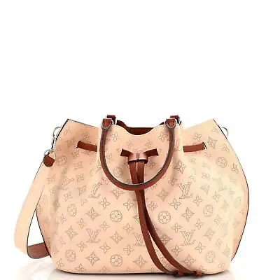 Louis Vuitton Girolata Handbag Mahina Leather Neutral • $1727.80