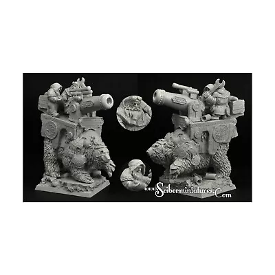 Scibor Fantasy Minis 28mm War Bear W/Cannon Pack New • $33.95