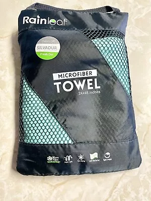 Rainleaf Mint Microfiber Towel Travel Sports Camping Towel.Fast Drying ... • $14.99