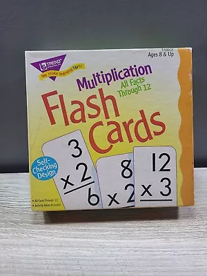 Trend Enterprises Multiplication 0-12 Flash Cards Self Check Skill Test Prep • $16.99