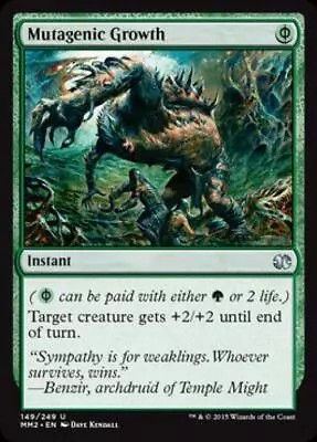 MTG Mutagenic Growth Near Mint Foil Modern Masters 2015 • $8.99