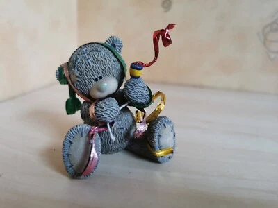£16.98 • Buy Me To You Official Tatty Teddy Be My Friend Grey Blue Nose Teddy Bear Ornament