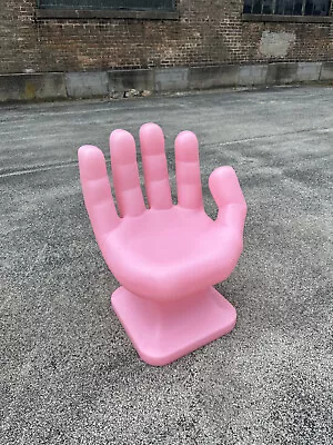 Dusty Pink Right HAND SHAPED CHAIR 32  Tall Adult 70s Retro ICarly NEW • $199