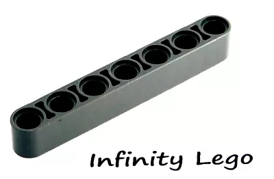 10 LEGO Technic Dark Bluish Grey Beam 1 X 7 Lift-Arm Thick (16615) - 10 Pieces • $7.50