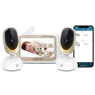 Motorola Connect 85-2 Baby Monitor With Two Cameras And Power Cables • $74.99