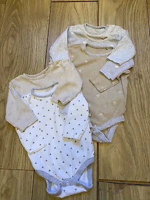 Next Baby Long Sleeve Bodysuits X 5. Age 3-6 Months  • £5.99