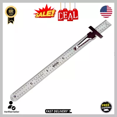 General Tools 300/1 6-Inch Flex Precision Stainless Steel Ruler Chrome • $4.32