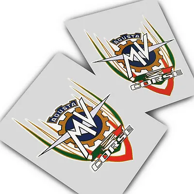 MV Agusta Corse F4  Motorcycle Decals Graphics Badge Style Design X 2 Pieces. • $11.13