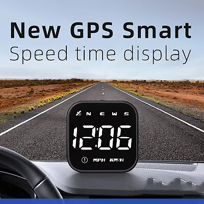 Car HUD Digital GPS Speedometer Head Up Display MPH Overspeed Alarm Universal • £14.34