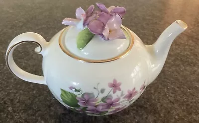 £30 • Buy Royal Stratford The Country Cottage Teapot Collection 1992 Sweet Violets