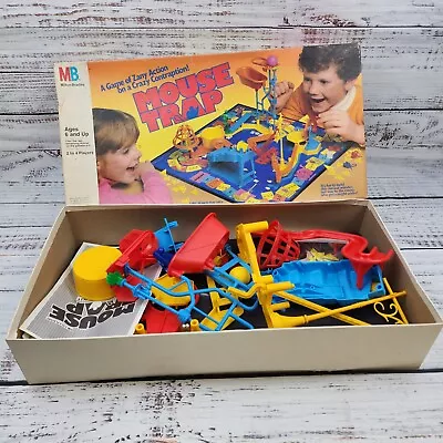 Vintage Mouse Trap 1986 Milton Bradley Board Game Retro Toy Short Few Cheeses • $21.60