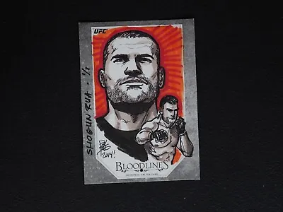 2014 Topps UFC Bloodlines Shogun Rua Brian Kong Sketch #1/1 NMMT READ! • $192.38