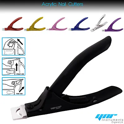 Acrylic False Nail Tip Cutter Clipper Slicer Nails Edge Salon Art Tip Trimmer • £4.50