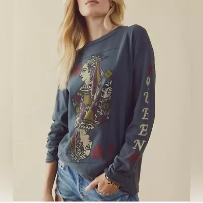 NEW Daydreamer X Free People Queen Of Hearts Long Sleeve Top - L • £61.77