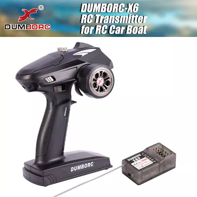 DUMBORC-X6 6CH 2.4G Mixed Mode RC Transmitter With X6F Receiver For RC Car Boat • $36.26