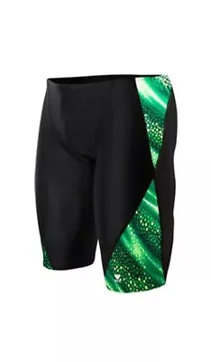 New TYR Men's Venom Blade Splice Race Swim Jammer 32  SVN7A • $18.99