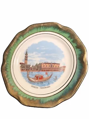 Vintage Quality Porcelain Venezia Panorama Decorative Plate 7.5 Inches • $19.99