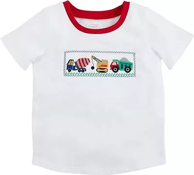 Mud Pie E4 Kids Truck Smocked Jersey T-Shirt Tee - Choose Size 15100220 • $27.99