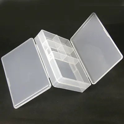 1 X Bead Storage Box Plastic Double HOBBY CRAFT BOX FISHING SEWING 6 Holes • £3.95