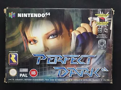 Perfect Dark For Nintendo 64 **100% ORIGINAL** N64 - BOXED WITH MANUAL • $69.95