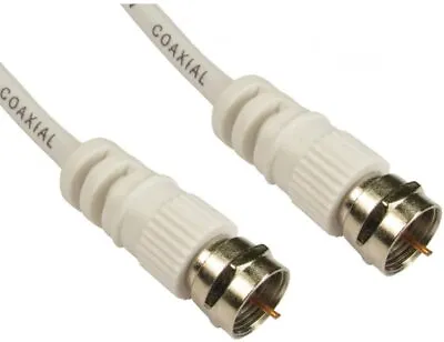 Coaxial Satellite Cable F Type Aerial Lead Male To Male TV LCD Media Extension • £2.99