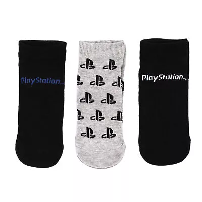 Boys Sony PlayStation Trainer Socks 3 Pair Pack Infants-Juniors UK Sizes • £4.99