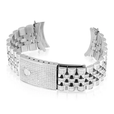$2785.50 • Buy Rolex Datejust Custom 4.5CTW Natural Diamond Jubilee 36mm Watch Band